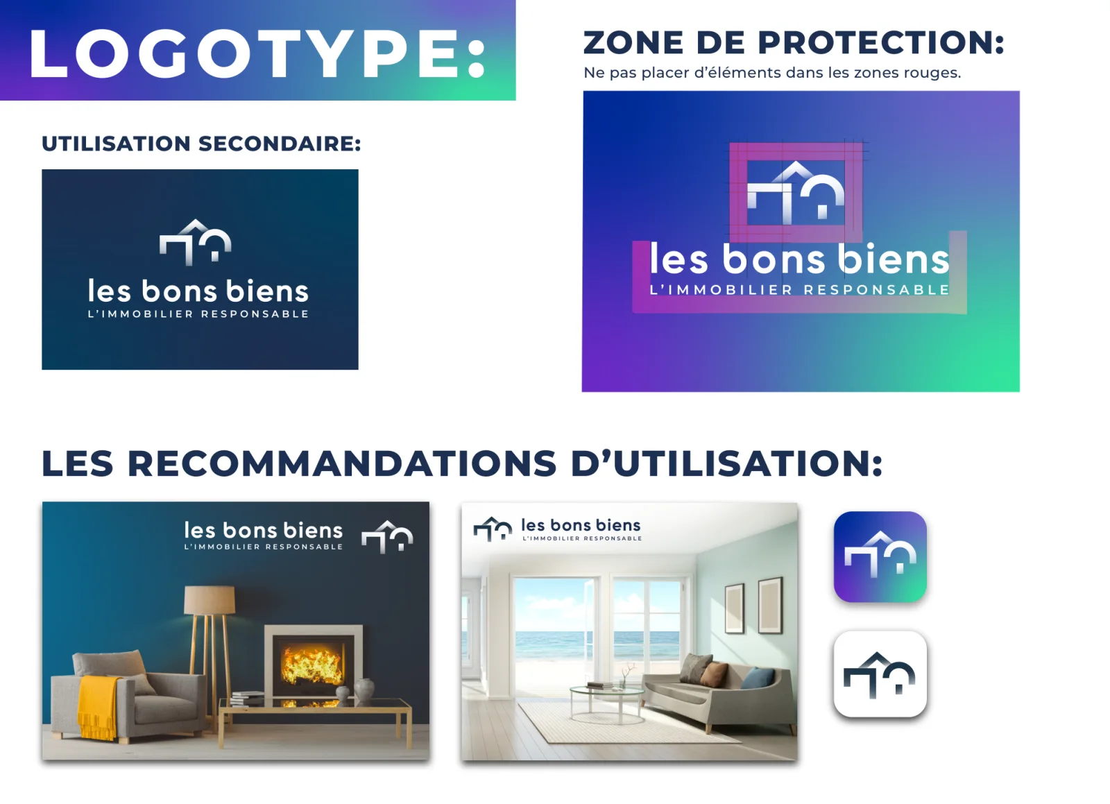 Logotype, variantes & zone de protection